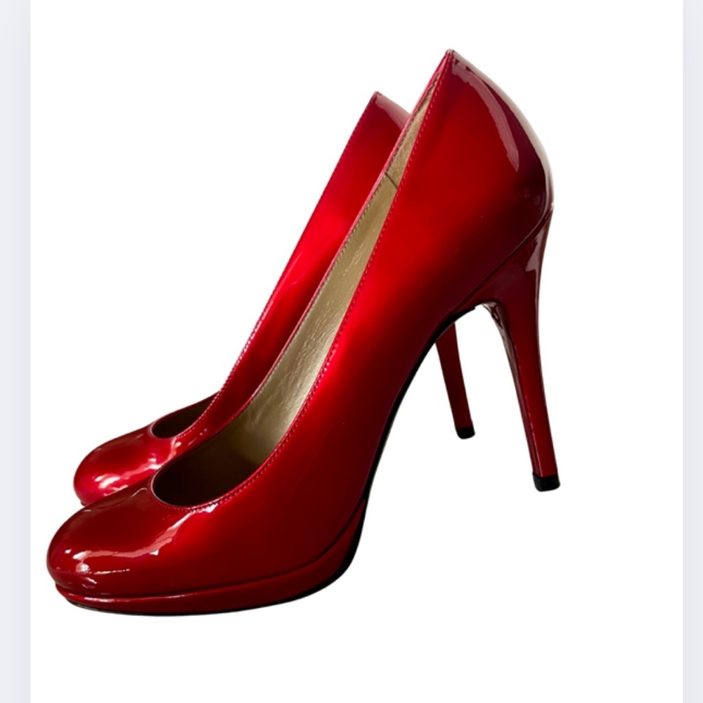 Stuart Weitzman Glossy Red Heels